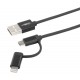 CABLE CHARGE MICRO USB/IPHONE/IPAD